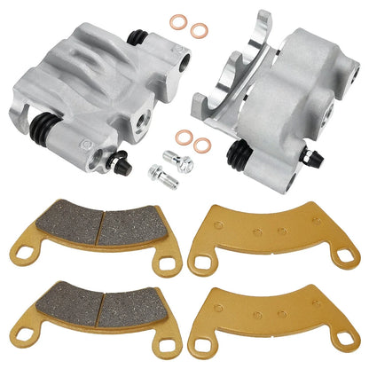 Front Brake Calipers & Pads for Polaris Ranger 500 700 570 (2006–2023)