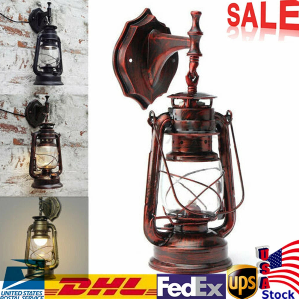 Antique Lantern Sconce Porch Light for Indoor Use (E27)