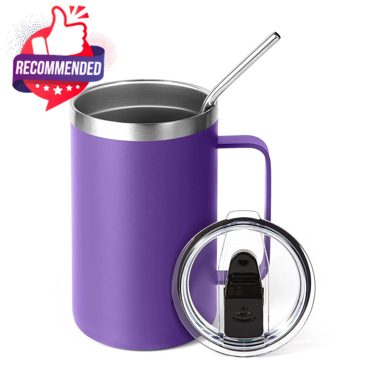 16oz Insulated Coffee Mug for Universal Use (No Specific Years)