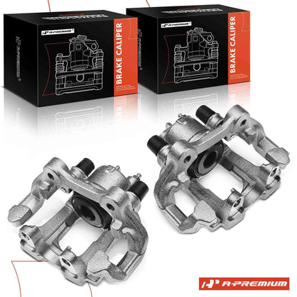 A-Premium Pair Rear Brake Caliper w/Bracket for Jeep Grand Cherokee (2011–2020) - 68052374AA, 68052380AA, 68052381AA, 18-B5421