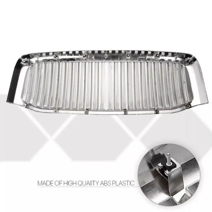 Glossy Chrome Vertical Billet Front Bumper Grille for Ram 1500/3500 (2006–2008) FG781
