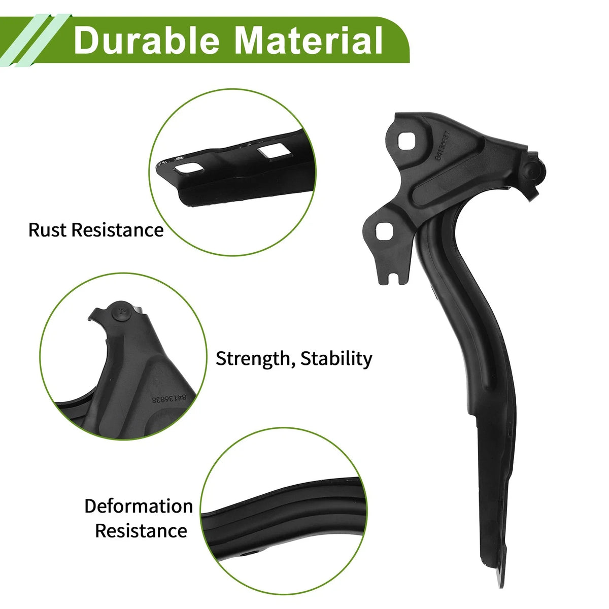Hood Hinges for Chevrolet Cruze (2016–2019) No. 84304689, 1 Pair