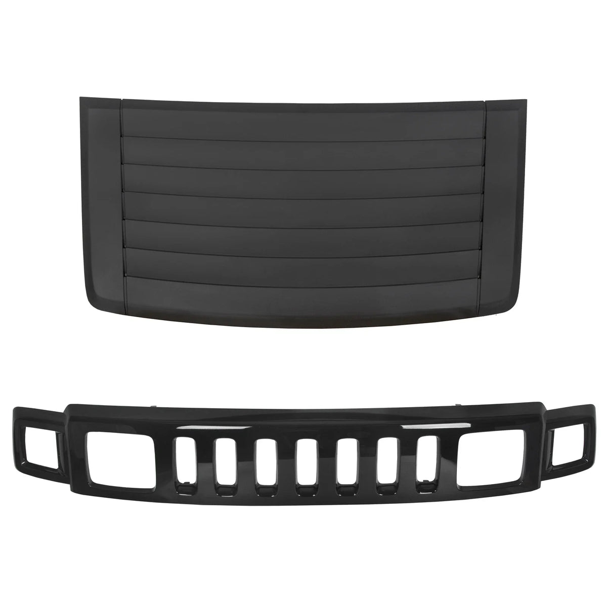Louver Hood Air Vent Panel w/Black Grille for Hummer H3 (2006–2010)