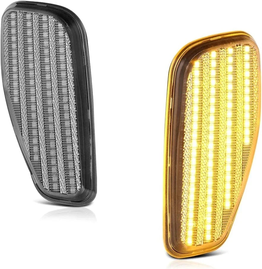 2X Clear LED Front Side Marker Lights for Jeep Renegade (2015–2022)