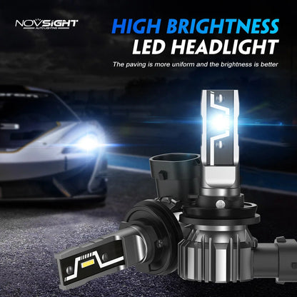 H11 H8 H9 LED Headlight Bulbs Conversion Kit for NOVSIGHT (6500K, 10000LM)