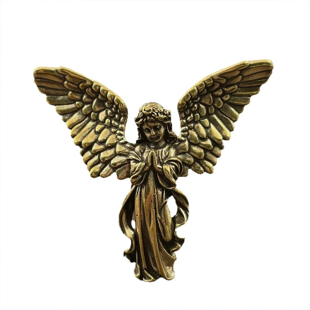 Brass Angel Figurine for Home Decoration (Personalized Cupid Guardian)