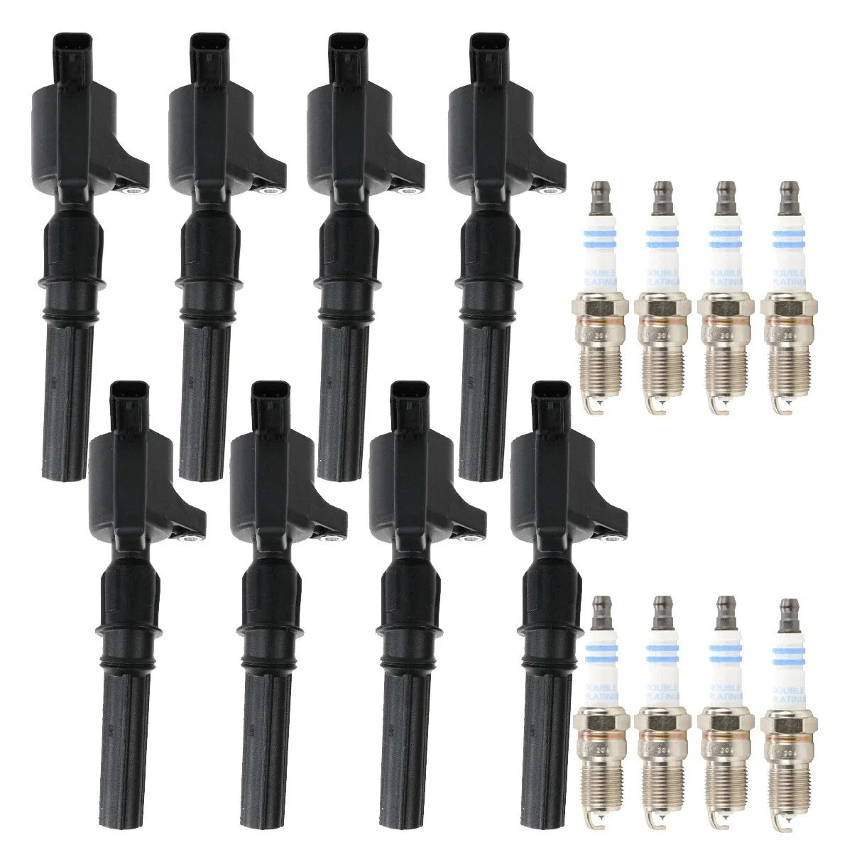 Set of 8 Ignition Coils & 8 Spark Plugs for 5.4L V8 (Bosch 0.059)