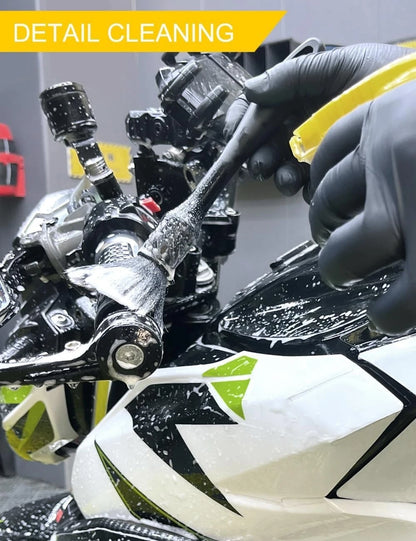 10-Piece Motorcycle Cleaning Kit - Wash Set with Cleaner & Degreaser