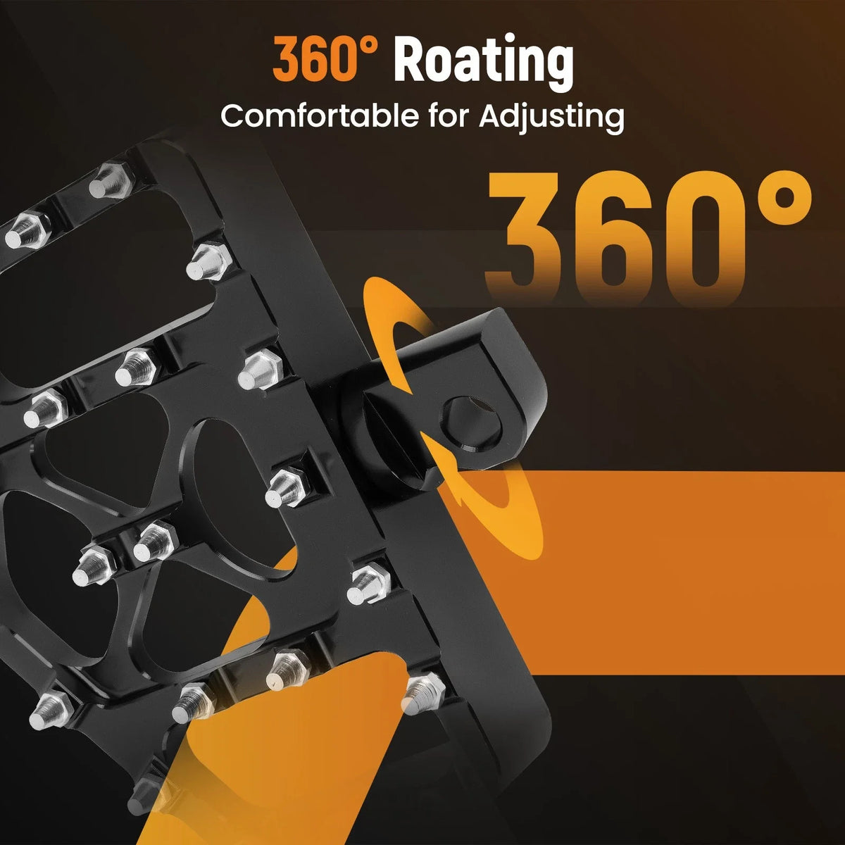 360° Rotating Foot Pegs for Harley-Davidson Road King & Street Glide (1994–2023)