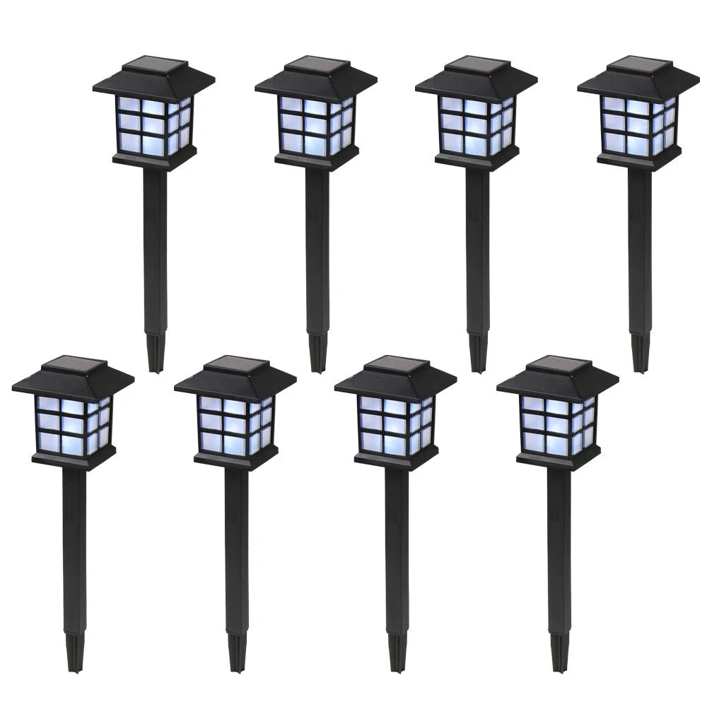 8X Solar LED Pathway Lights for Outdoor Lawn Decoration