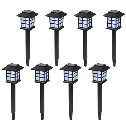 8X Solar LED Pathway Lights for Outdoor Lawn Decoration