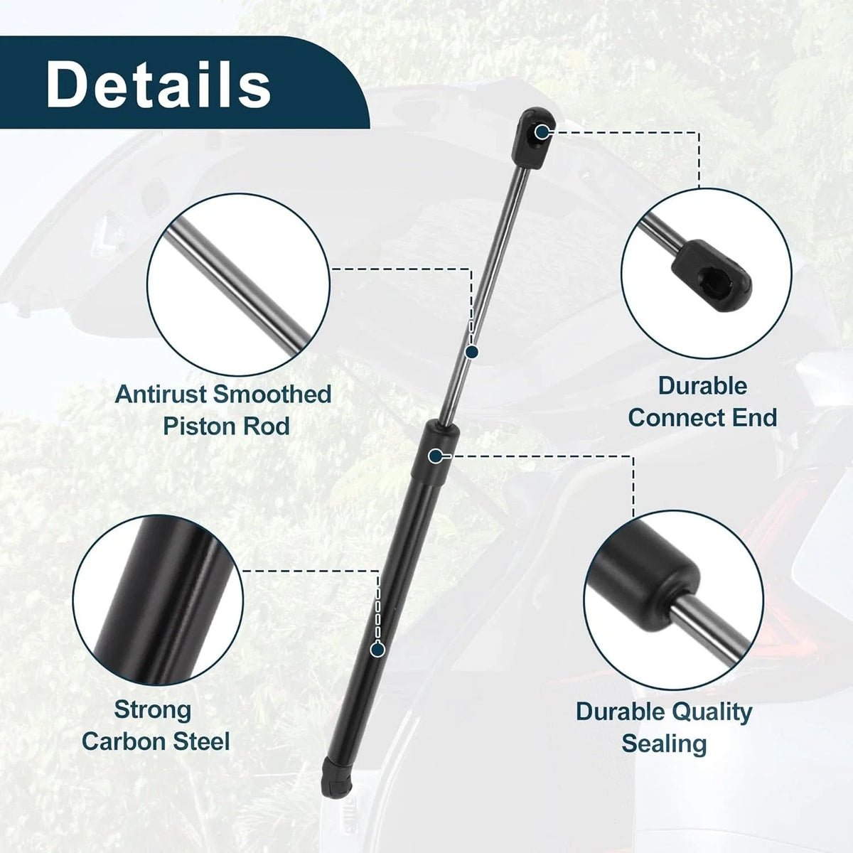 Tailgate Lift Support Gas Struts Pair for Hyundai i20 GB (2012–2020)