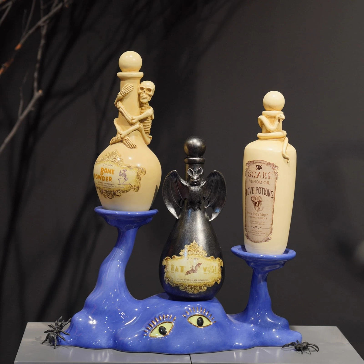 Potion Bottles Set of 4 for Halloween Party Decorations
