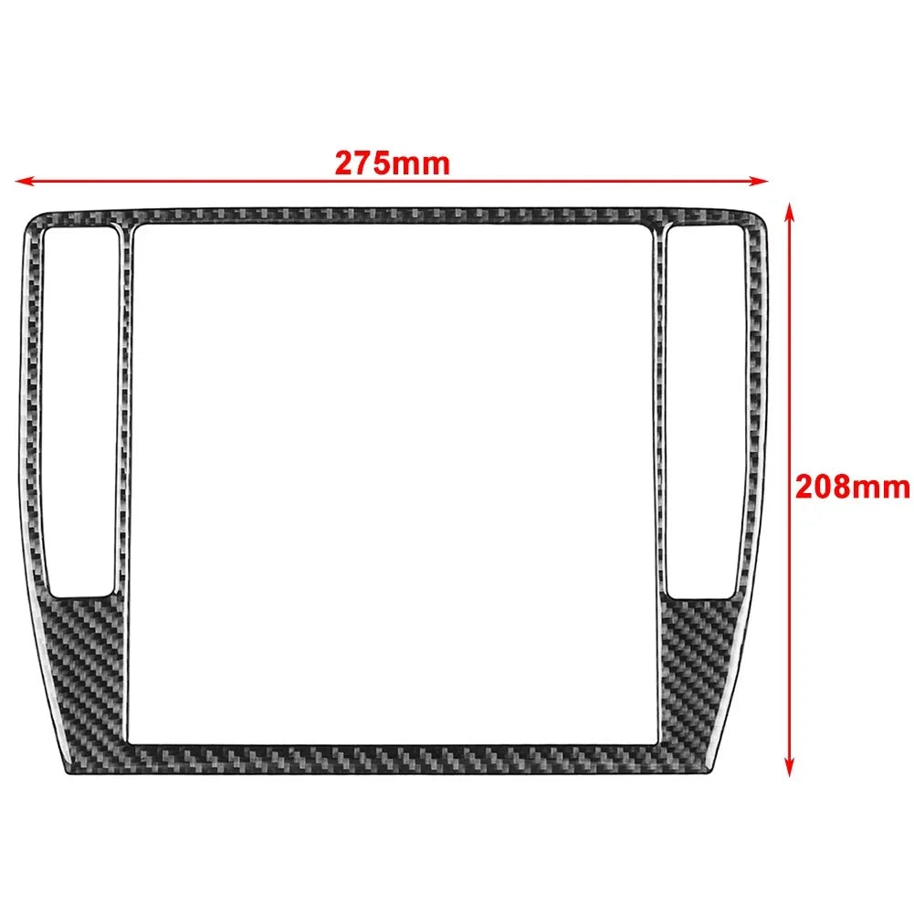 Carbon Fiber Red Radio CD Panel Frame Trim for Volkswagen Passat B5 (2001–2005)