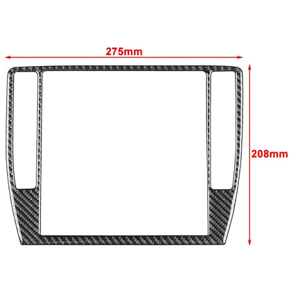 Carbon Fiber Red Radio CD Panel Frame Trim for Volkswagen Passat B5 (2001–2005)