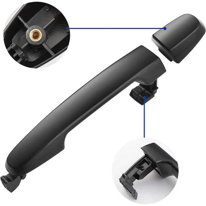 Set of 2 Exterior Rear Left & Right Side Door Handles for Toyota RAV-4 (2001–2012) 92894