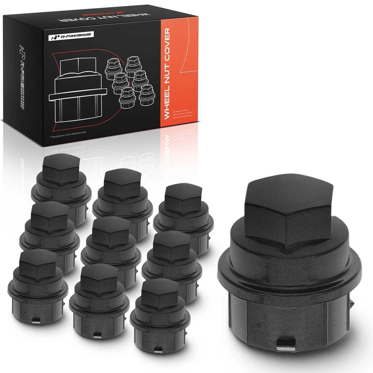 Set of 10 Wheel Nut Covers for Chevy Malibu (2000–2009, 2016–2018)