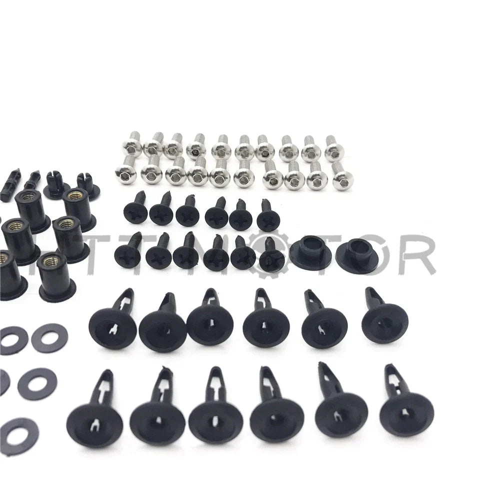 Complete Fairing Bolt Kit for Honda CBR954RR (2002–2003) - Stainless Plastic