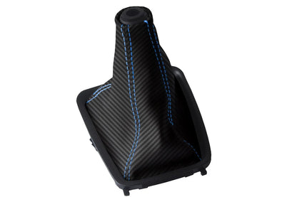 Carbon Fiber Manual Boot Cover for Nissan Skyline R32 (1989–1993) Blue Stitch