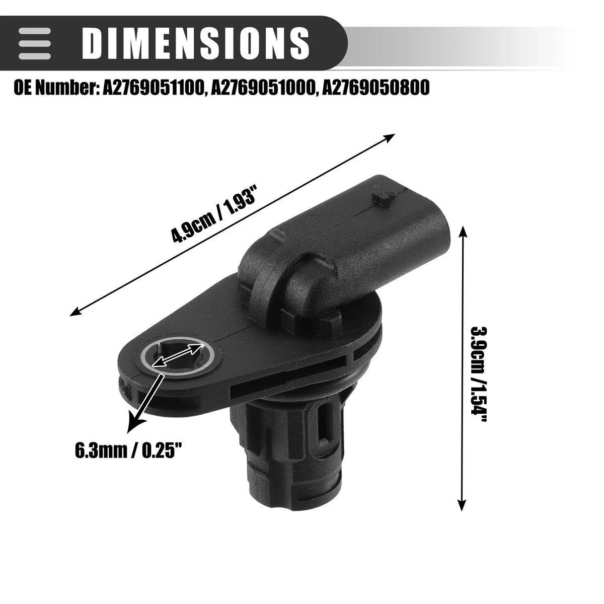 Camshaft Position Sensor for Mercedes-Benz C300 (2013–2014) A2769051100