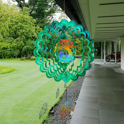 Tree of Life Wind Spinner 12 Inch 3D Stainless Steel