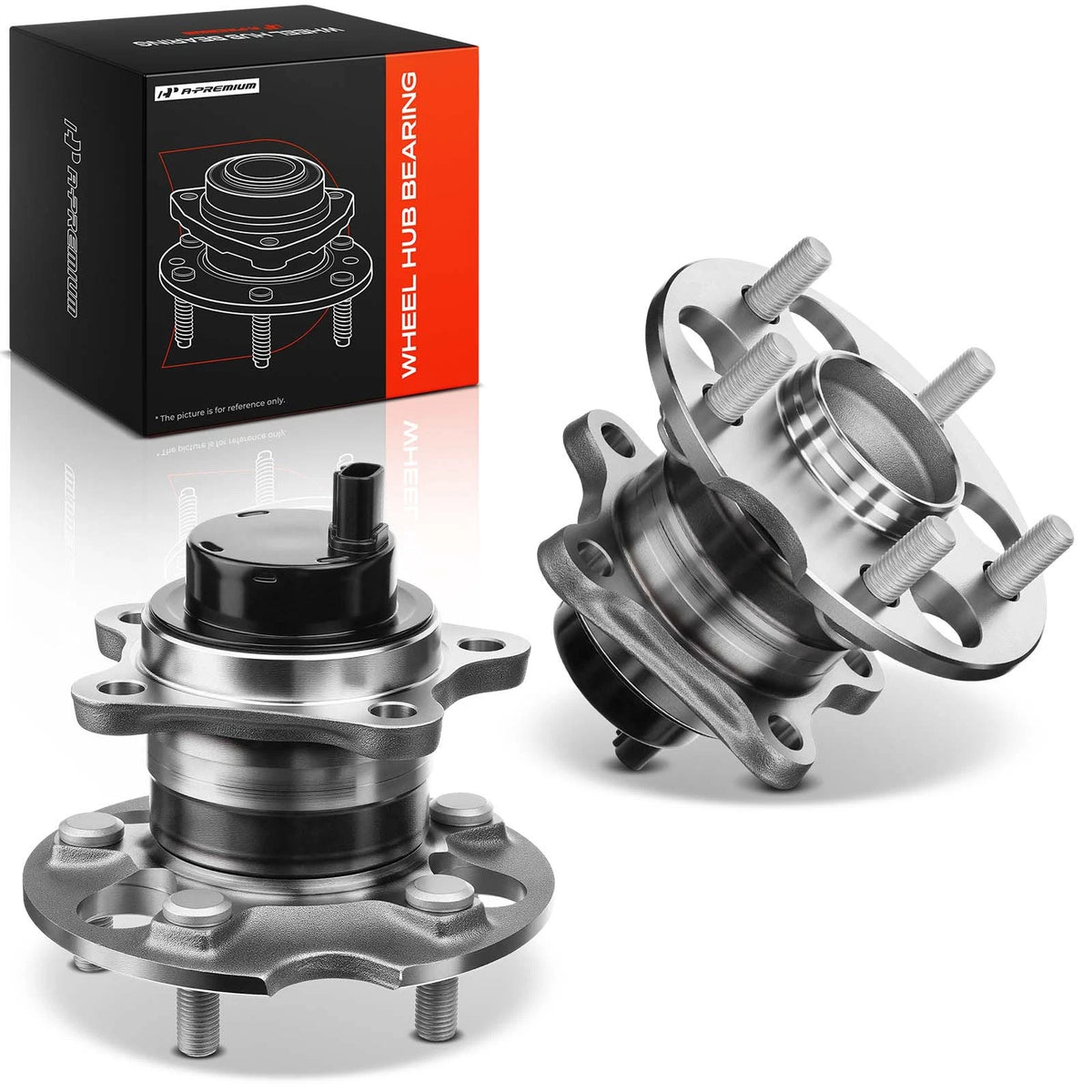 2X Rear Wheel Hub & Bearing Assembly with ABS for Toyota Highlander (HA592461, BR930376, HA592451, BR930377)