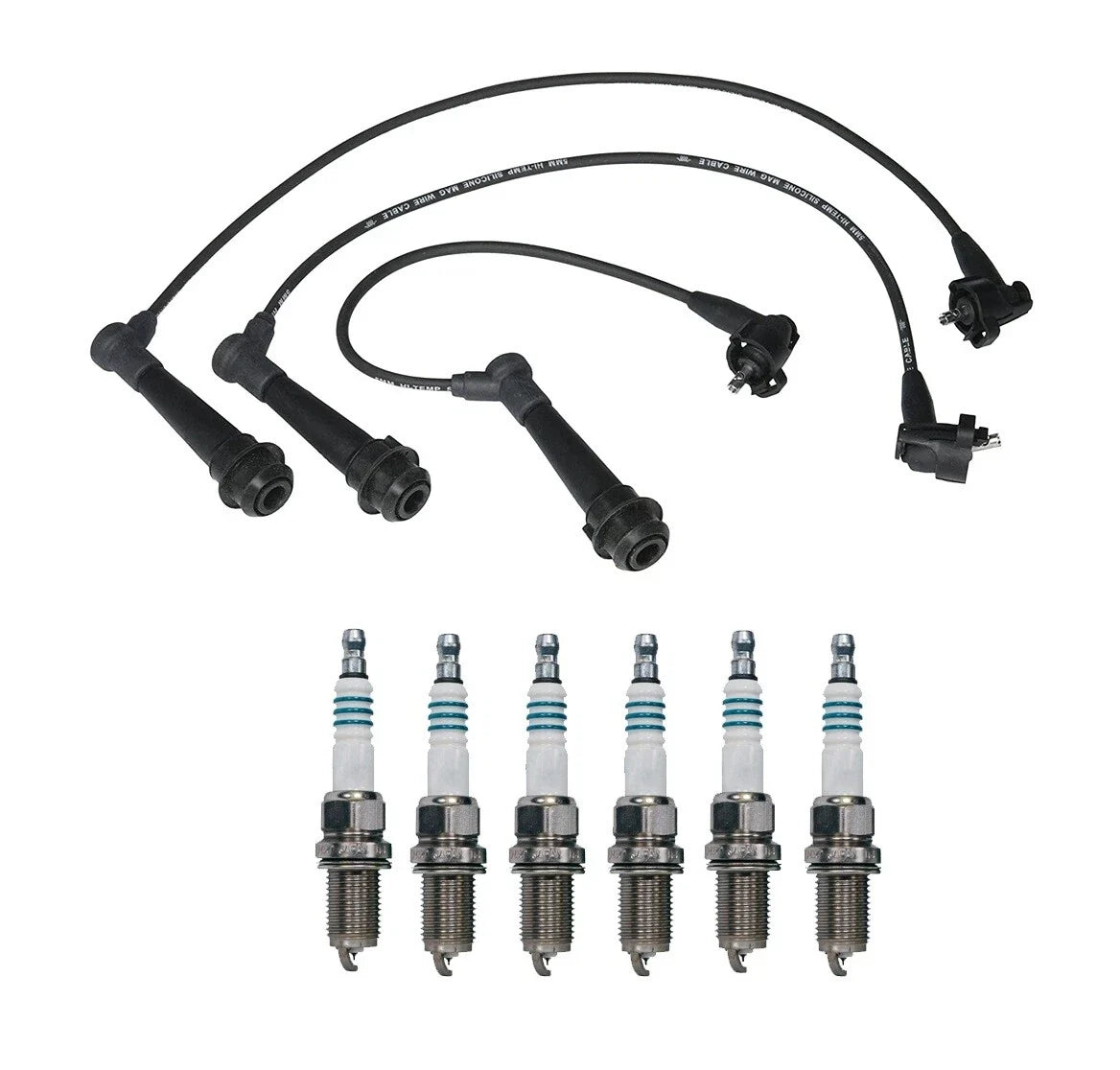 Denso Wire Set & 6 Iridium Power Spark Plugs for Lexus 3.0L L6