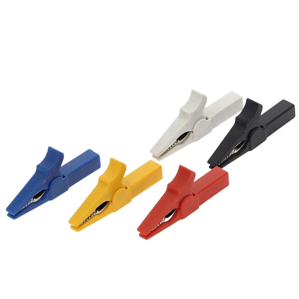 Set of 5 Alligator Clips Battery Test Connector for Multimeter