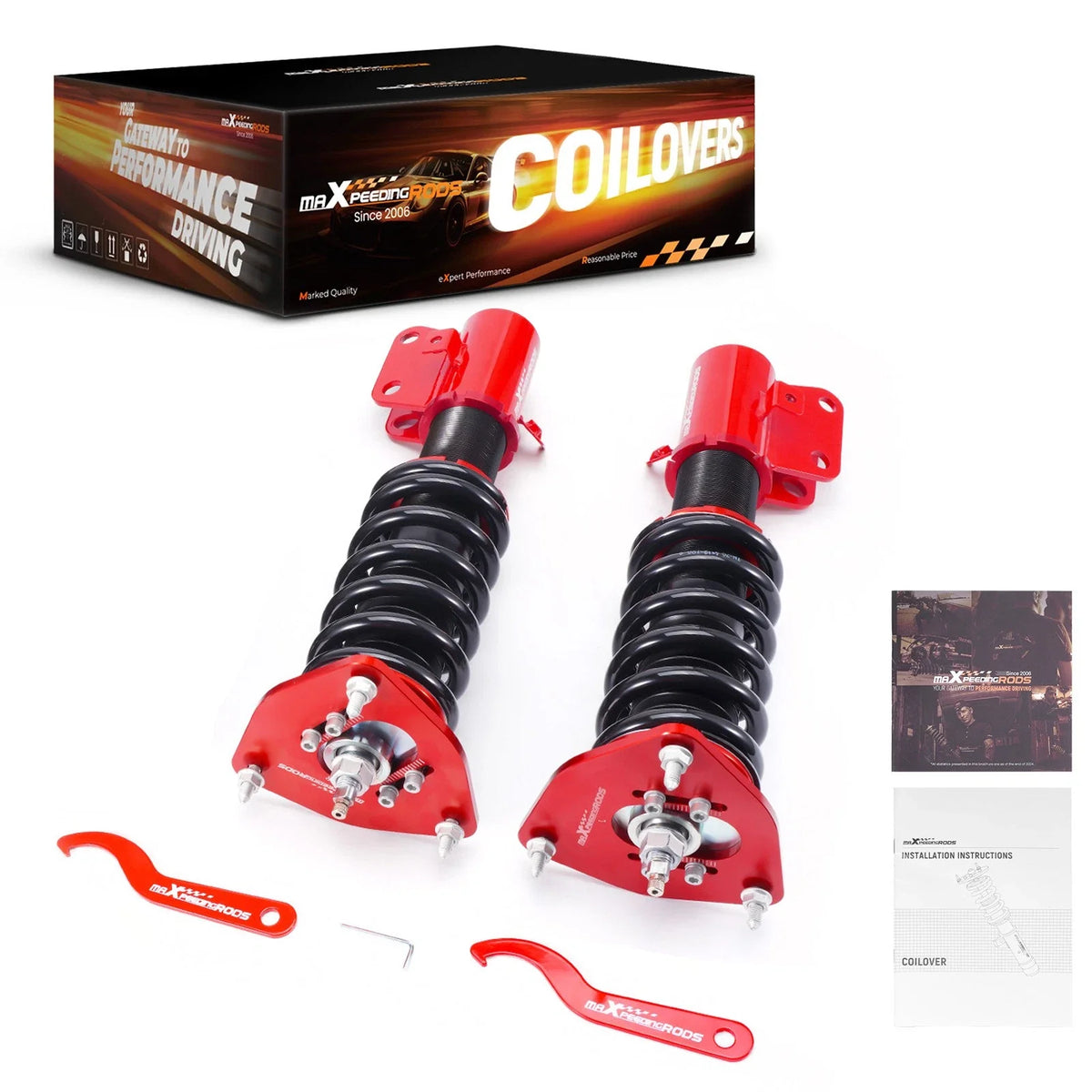 Front Coilovers Shock Struts for Subaru Impreza WRX (2002–2007) & Forester SG (2003–2008)