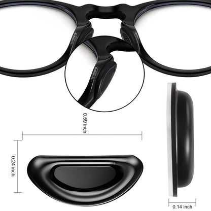 20 Pairs of Black Nose Pads for Ray Ban Meta