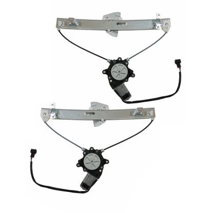 Set of 2 Window Regulators for Mitsubishi Galant (2004–2012) PLX-M0-660568-CL360A55, MI1550114, MI1551114