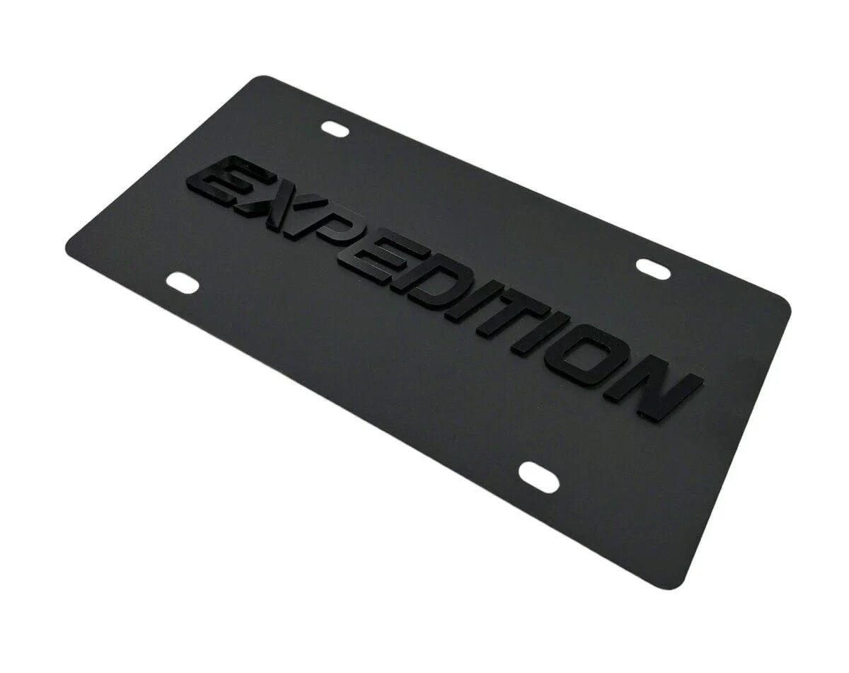 License Plate Frame Premium Black for Ford Expedition (2003–2017)