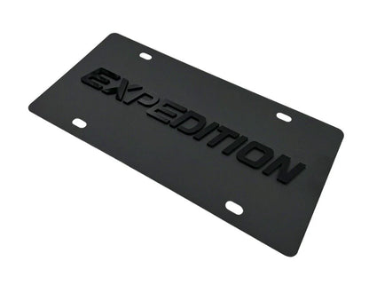 License Plate Frame Premium Black for Ford Expedition (2003–2017)