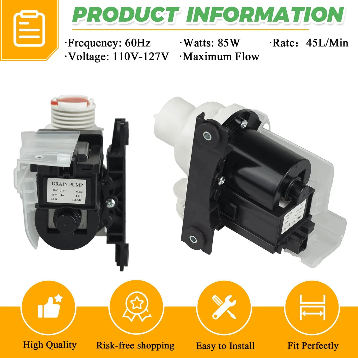 Washer Drain Pump for