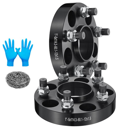 2X 1 Inch Hubcentric 5x4.5 5x114.3 Wheel Spacers for Lexus GS450h (2007–2018)