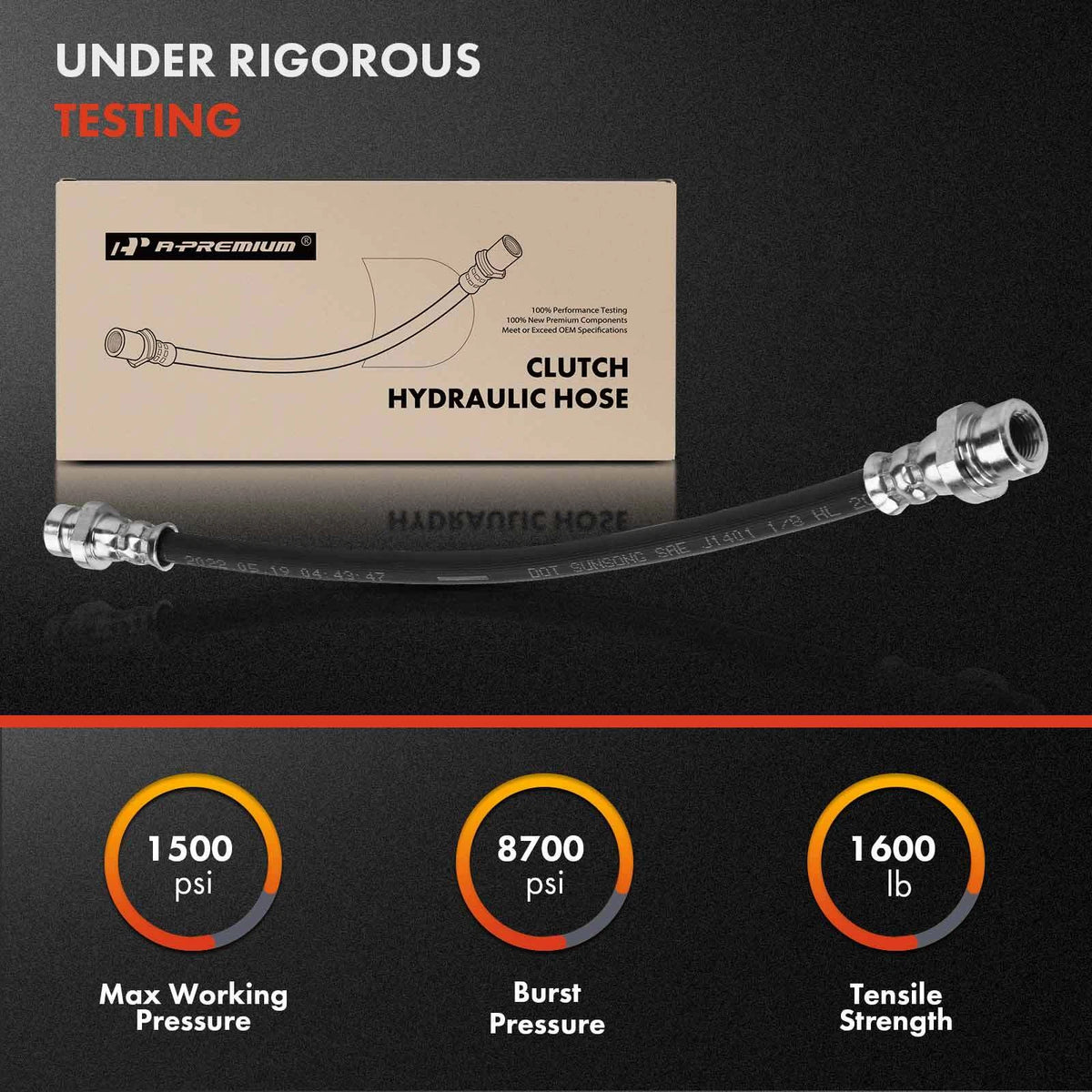 Clutch Hydraulic Hose Line for Hyundai Accent, Kia Rio (2006–2011) 2201753, H621845
