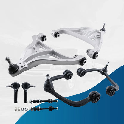 8pcs Front Upper Lower Control Arms for Ford F-150 Mark LT (2005–2008) 2WD K80308