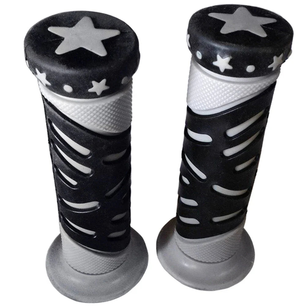 Set of 2 Gray Star Hand Grips for Honda XVS1100A XVS11AA V-Star Classic