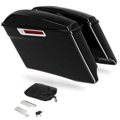 Extended Stretched Hard Saddlebag Speaker Lids for Harley Touring (2014–2024)