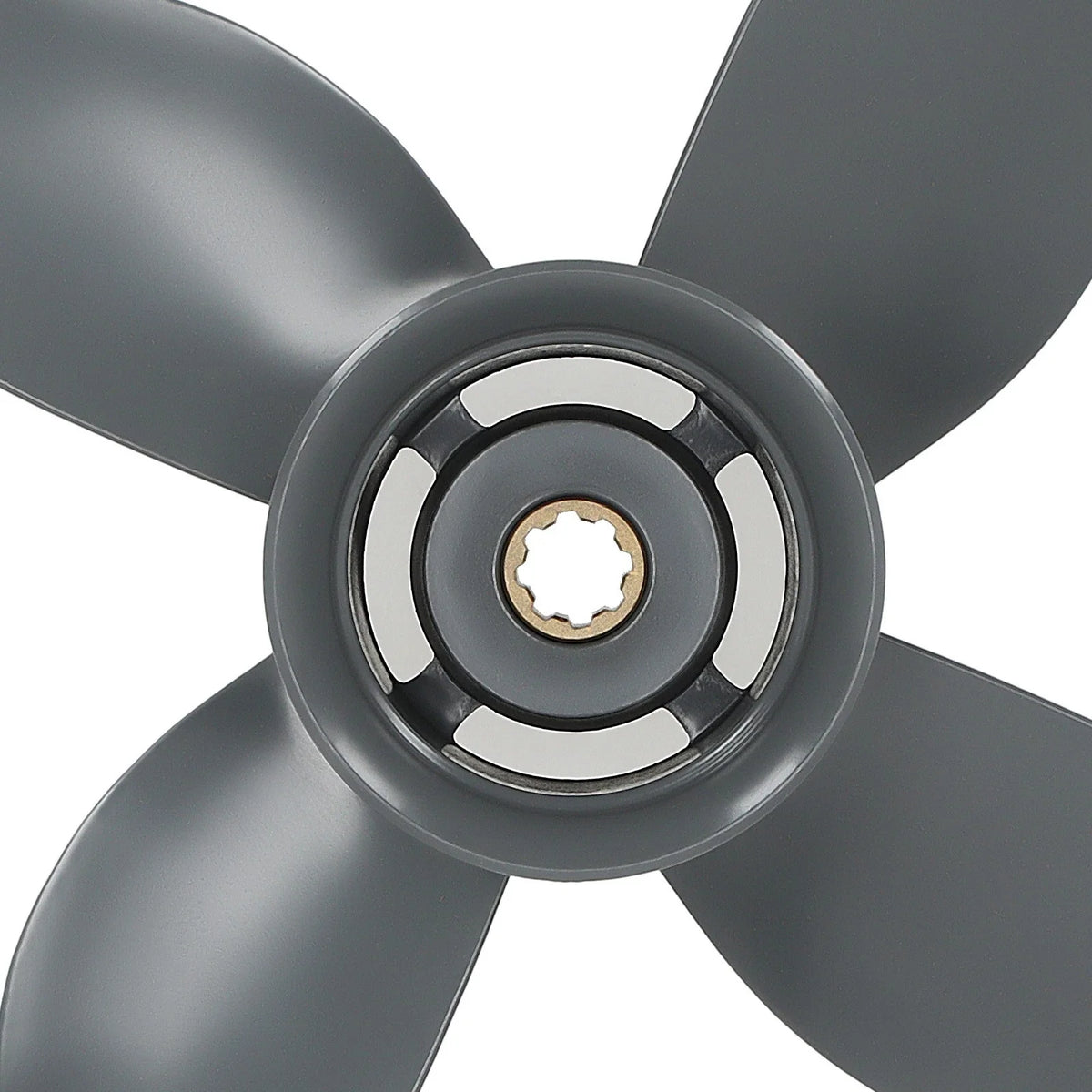 10" 4 Blade Aluminum Propeller for Honda Yamaha Outboard (8-20HP)