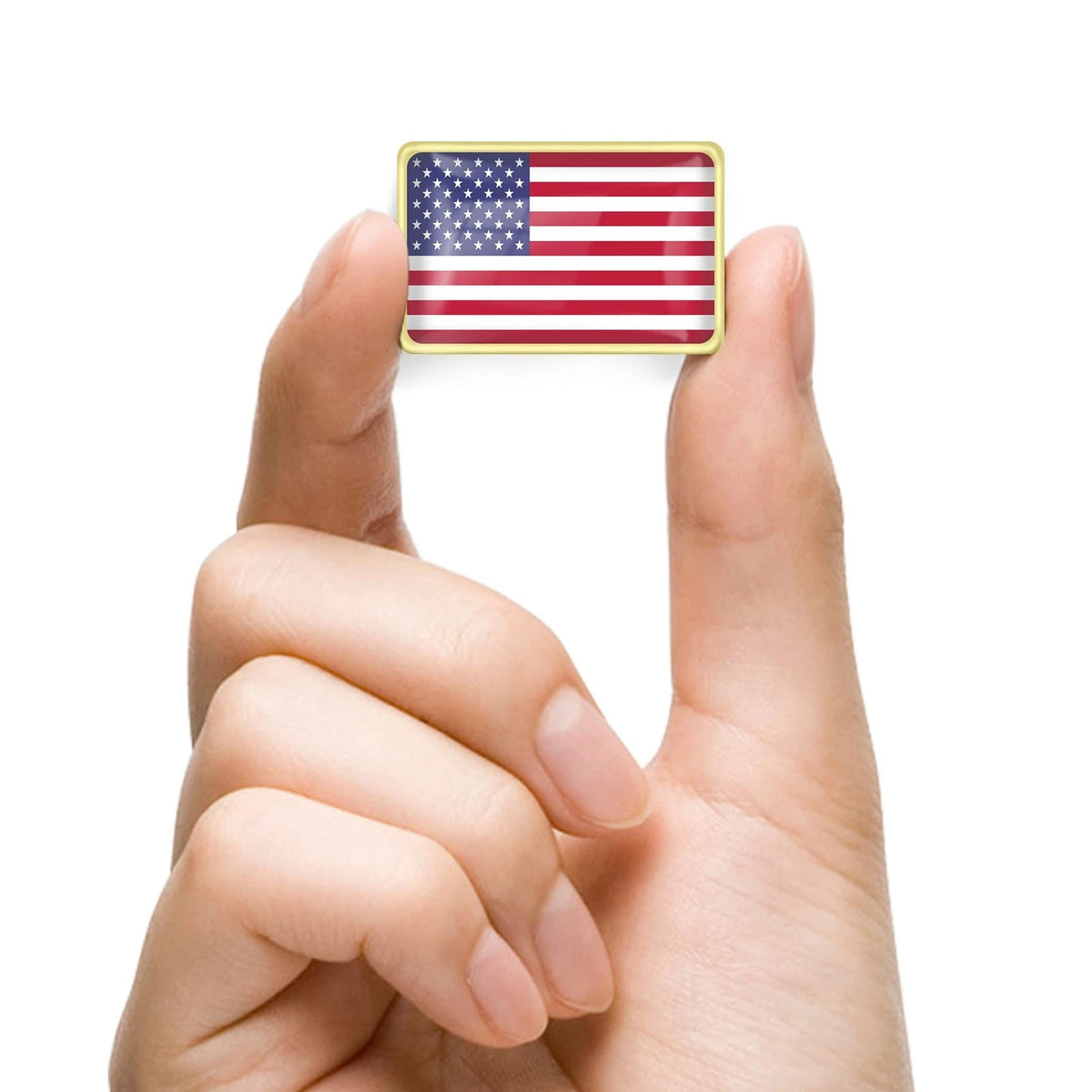 50 Pcs American Flag Lapel Pins for USA Patriot (Bulk Metal)