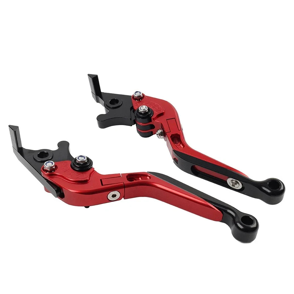 CNC Folding Extendable Brake Clutch Levers for Honda VFR1200F (2010–2014) Red