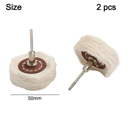 2X Polishing Cotton Buffing Wheel for T Style Handle Mirror
