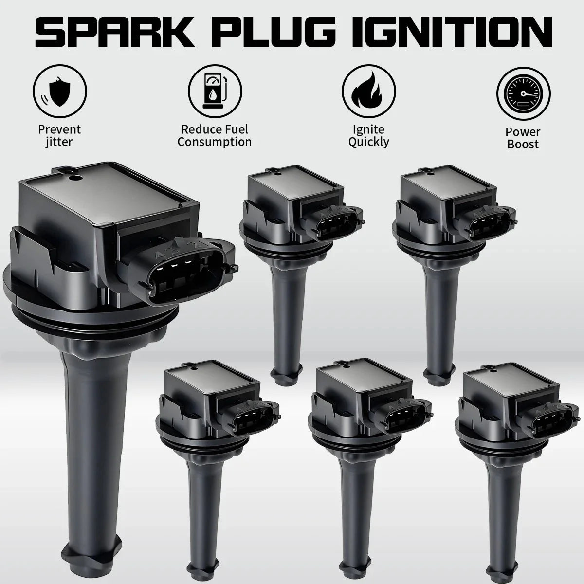 6X Ignition Coils for Volvo S60 S70 S80 C70 XC70 V70 T5 (1999–2009) 30713416 UF341