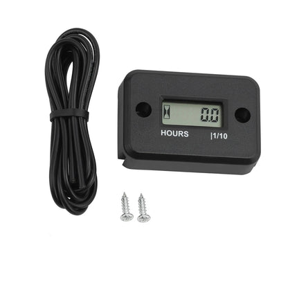Digital Engine Hour Meter for Lawn Mower Generator Dirt Bike Boat ATV (Dose Not Apply)