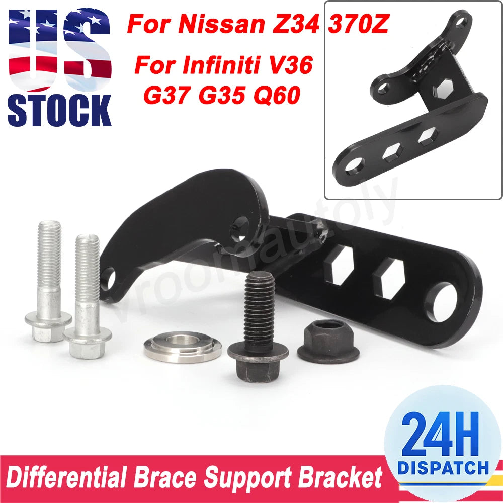 Diff Brace Support Mount for Nissan Z34 370Z Infiniti G37 V36 G35 Q60 (2007–2015)