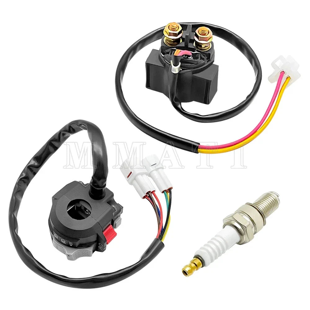 Start Stop Switch Starter Solenoid Relay Spark Kit for Yamaha Warrior 350 (2000–2004)