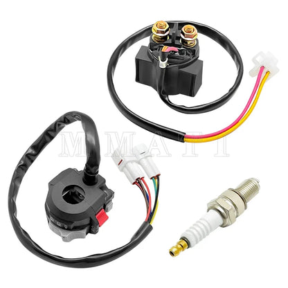 Start Stop Switch Starter Solenoid Relay Spark Kit for Yamaha Warrior 350 (2000–2004)
