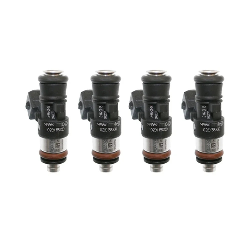 Set of 4 Bosch 0280158230 EV14 Fuel Injectors for
