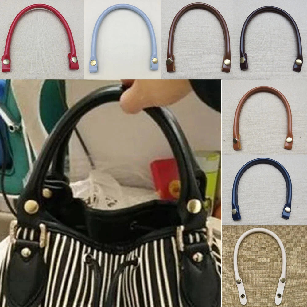 1 Pair PU Leather Handbag Handle for Women Shoulder Bag Strap